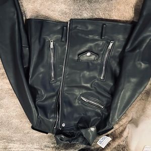 Fake leather jacket